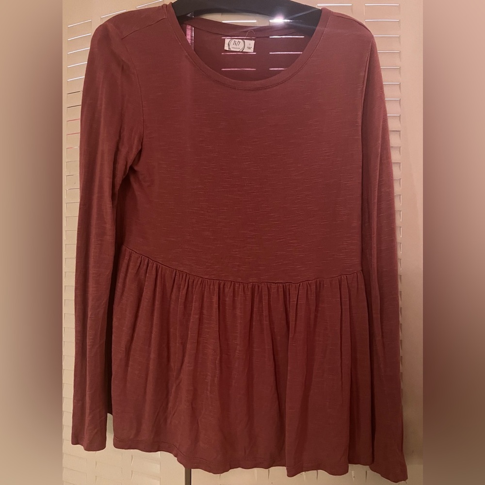 Maurices 24/7 soft cotton babydoll tshirt sz small